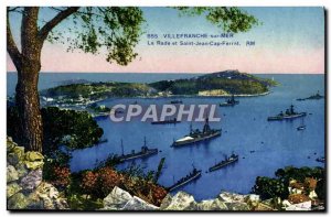 Old Postcard Villefranche Sur Mer La Rade And Cap Ferrat Charter