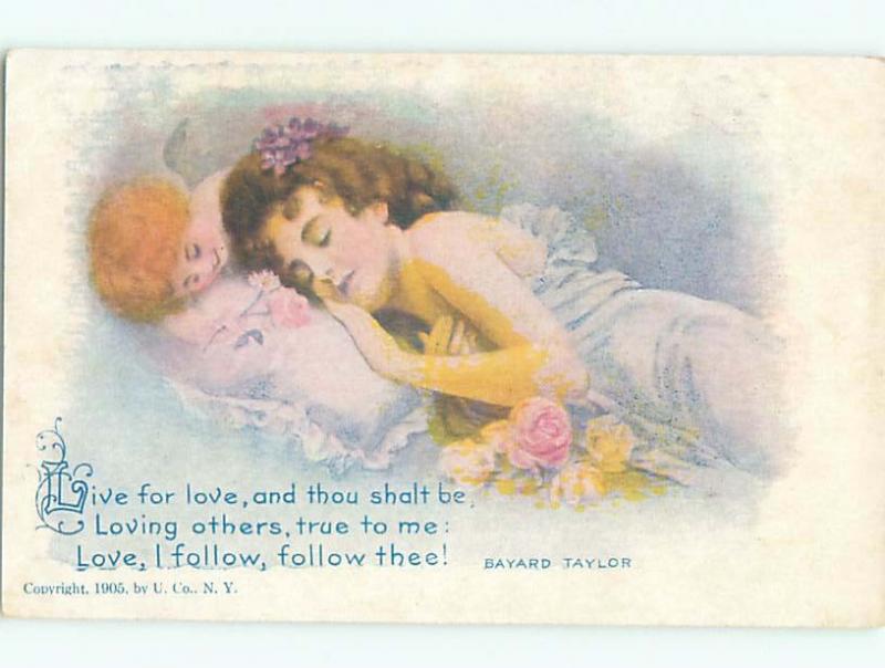 Divided-Back PRETTY WOMAN Risque Interest Postcard AA7858