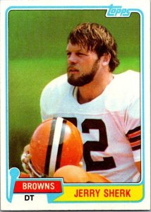 1981 Topps Football Card Jerry Sherk Cleveland Browns sk60088