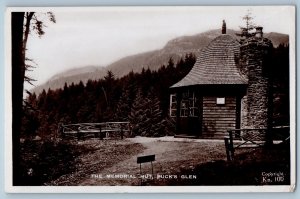 Scotland Postcard The Memorial Hut Puck’s Glen c1920s Tuck Art RPPC Photo