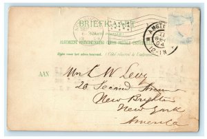 1904 Amsterdam Hold To Light HTL New Brighton NY New York Netherlands Postcard 