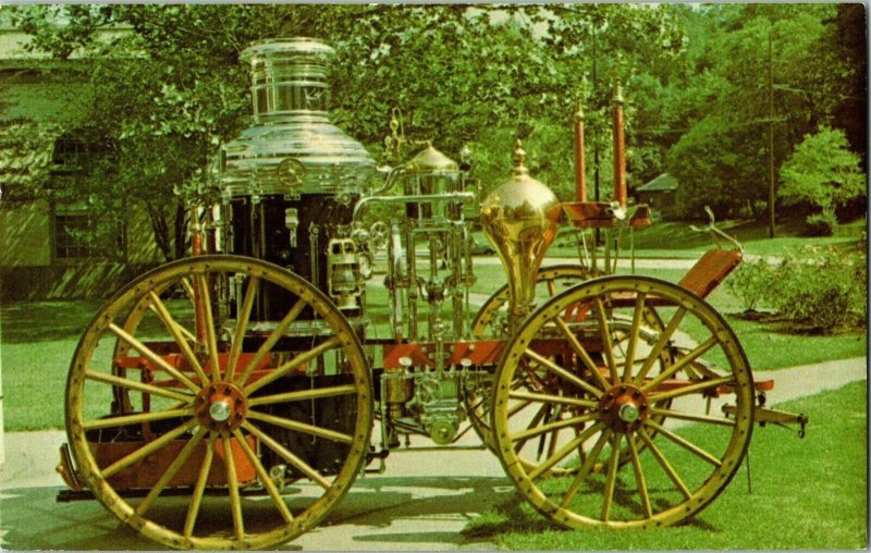 Carillon Park Dayton Ohio Steam Fire Engine Sidney Department Vintage Postcard