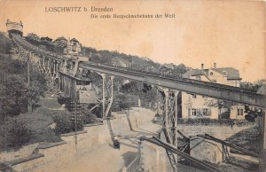 LOSCHWITZ b DRESDEN GERMANY~DIE erste BERGSCHWEBEBAHN~PHOTO POSTCARD