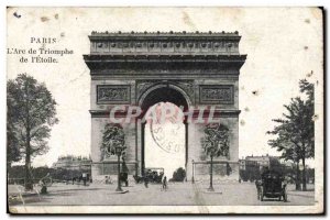 Paris Old Postcard Arc de Triomphe du Carrousel