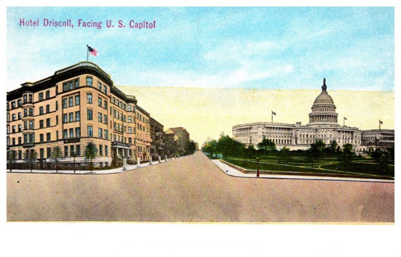 Washington D.C. Hotel Driscoll facing U.S. Capitil
