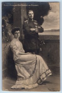 Germany Postcard Prince Princess Eitel Friedrich of Prussia c1930's RPPC Photo