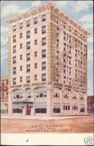 Kalamazoo, Michigan, Hotel Rickman (ca. 1930)