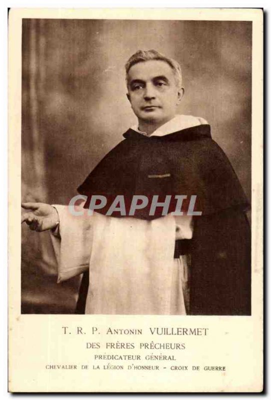 Postcard Old Antonin Vuillermet Des Freres Precheurs Preacher General