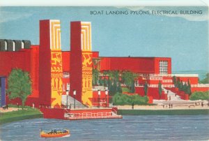 Boat Landing Pylons, Electrical Buildings, Chicago Expo 1933