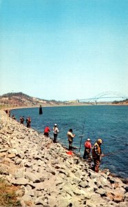 Massachusetts Cape Cod Fishing For Striped Bass Along The Canal