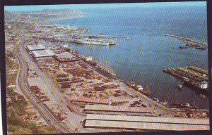 P1461 vintage unused postcard view the port of la guaira venezuela  ships