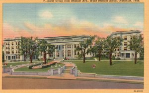 Vintage Postcard 1930's Belmont Ave. Ward Belmont School Nashville Tennessee TN