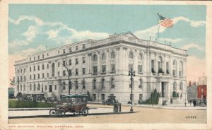 USA New Municipal Building Hartford Connecticut Vintage Postcard 07.30
