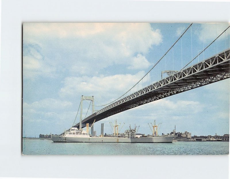 Postcard Delaware River And Walt Whitman Bridge