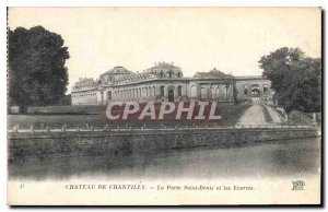 CARTE Postale Old Chateau de Chantilly Porte Saint Denis Stables