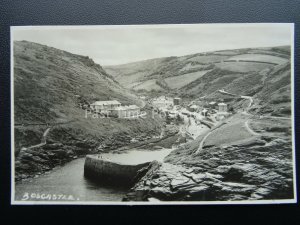 Cornwall BOSCASTLE from Harbour Mouth c1940's RP Postcard