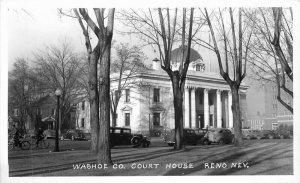Nevada Reno Washoe County Court House RPPC Photo Postcard 22-1779