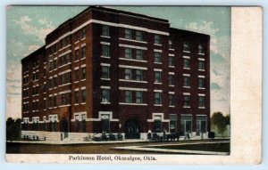 OKMULGEE, Oklahoma OK ~ PARKINSON HOTEL ca 1910s  Postcard