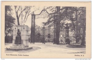 Scott Memorial, Public Gardens, Halifax, Nova Scotia, Canada, 1910-1920s