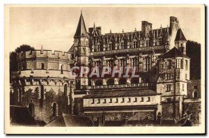 Old Postcard Amboise Chateau Bati By Charles VII and Louis XIII