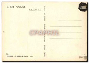 Postcard Modern Man Basque Folklore