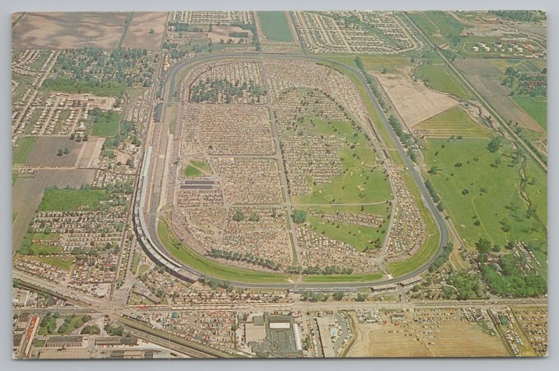 Transportation~Aerial View Of Indianapolis Motor Speedway~Indiana~Vintage PC 