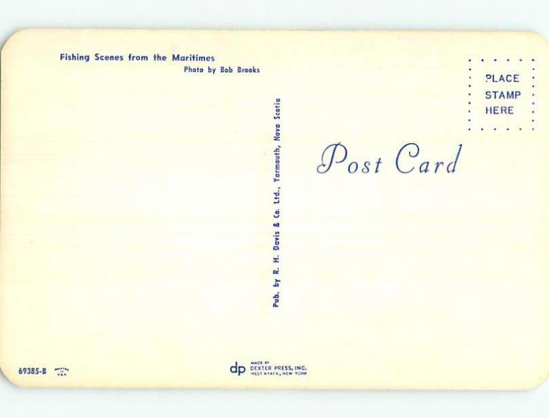 Unused Pre-1980 GREETINGS FROM - FISHING SCENE Province of NB p9027