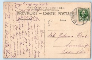 Midtjylland Denmark Postcard Street Part in Maarslet c1910 Antique Posted