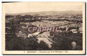 Old Postcard Besancon Panorama took the Chaudane