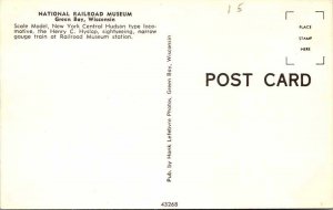 Postcard TRAIN SCENE Green Bay Wisconsin WI AK8849