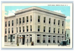 Vintage State Bank Seneca Falls N.Y. Postcards P166E