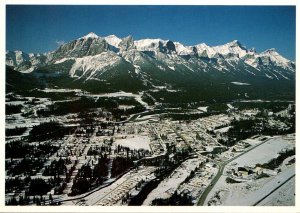 Canada Alberta Canmore Aerial View