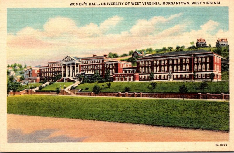 West Virginia Morgantown Women's Hall University Of West Virginia Curteich