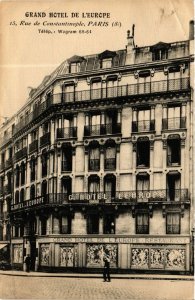 CPA PARIS 8e Grand Hotel de L'EUROPE 15, Rue de Constantinople (574328)