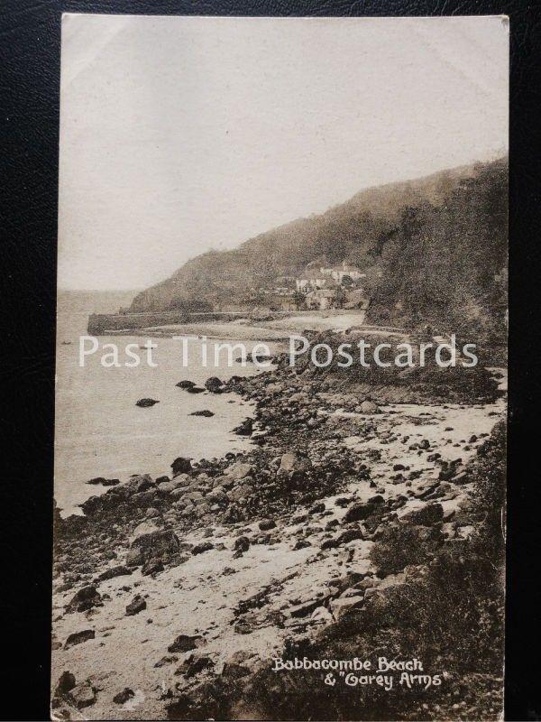 Vintage PC - Babbacombe Beach and Garey Arms