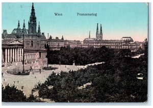 1933 View from Top Franzensring Vienna Austria Vintage Posted Postcard