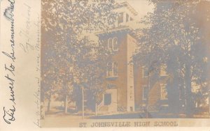 St Johnsville New York High School Real Photo Vintage Postcard AA108130
