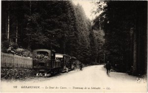 CPA AK GERARDMER SAUT des CUVES Tram de la Schlucht TRAM VAPEUR (977451)