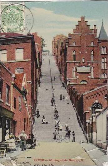 Belgium Liege Montagne de Bueren II 1910