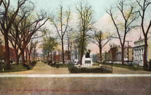 Vintage Postcard 1910's Porto Rico Trophy Spanish American War Armory Newark NJ