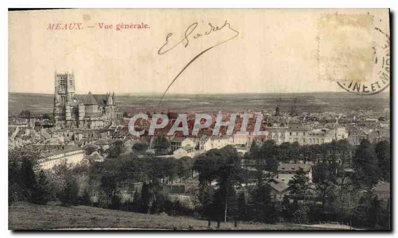 Old Postcard Meaux General view