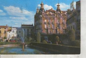 Postal 013239: Plaza del Caudillo y Gran Hotel de Albacete