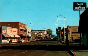 California Alturas Main Street Scene 1978