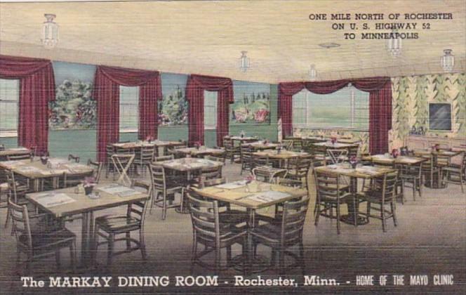 Minnesota Rochester The Markay Dining Room Curteich