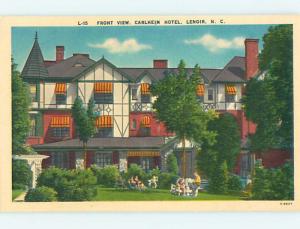 Unused Linen CARLHEIM HOTEL Lenoir North Carolina NC Q6992