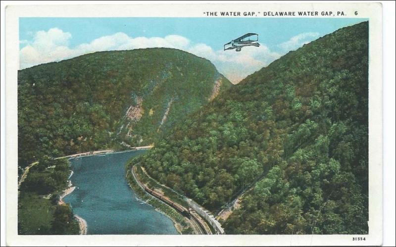 PA - Water Gap, Delaware Water Gap with Bi-Plane