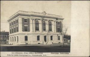 Hastings NE Post Office c1910 Real Photo Postcard