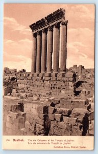 BAALBEK Six Columns of Temple of Jupiter LEBANON Postcard