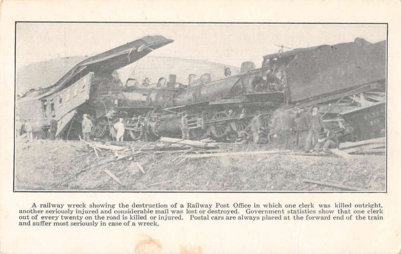 Alaska Yukon Pacific Expo Railway Post Office Train Wreck Disaster PC AA52522