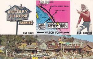 Pottery Shack Advertisement Card Laguna Beach CA California